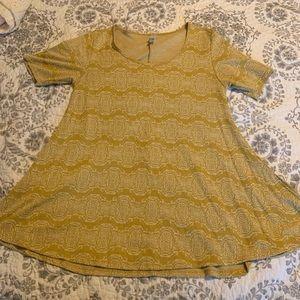 Lularoe Perfect T- gorgeous gold